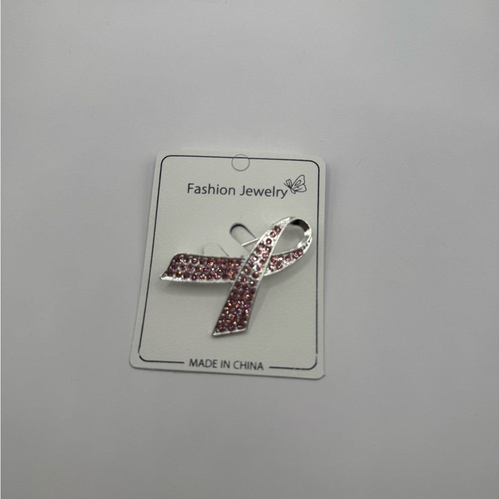 Pink Ribbon Brooch